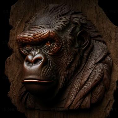 3D модель Хионеосома горилла (STL)